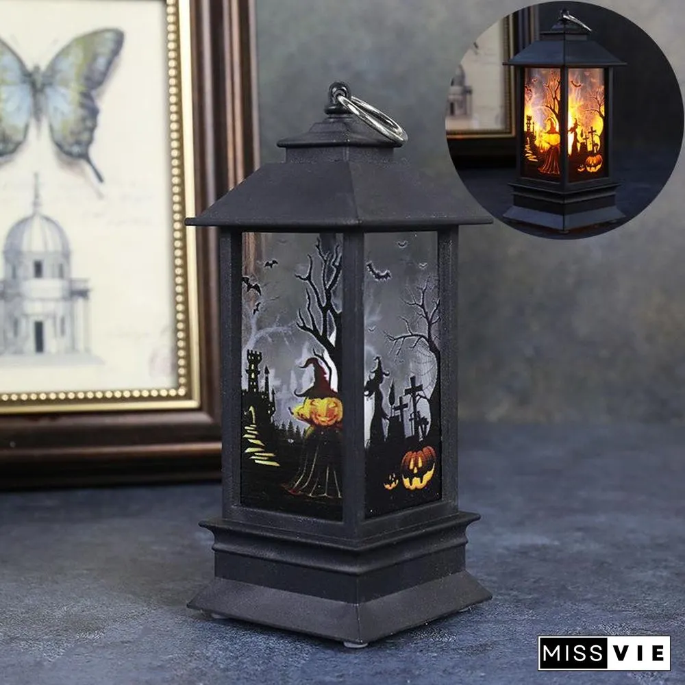 Halloween Simulation Flame Oil Lamp