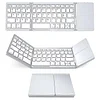 Foldable Keyboard, Ergonomic Keyboard, Keyboard with Touchpad, Wireless Portable Keyboard for Laptops, Tablets, and Phones