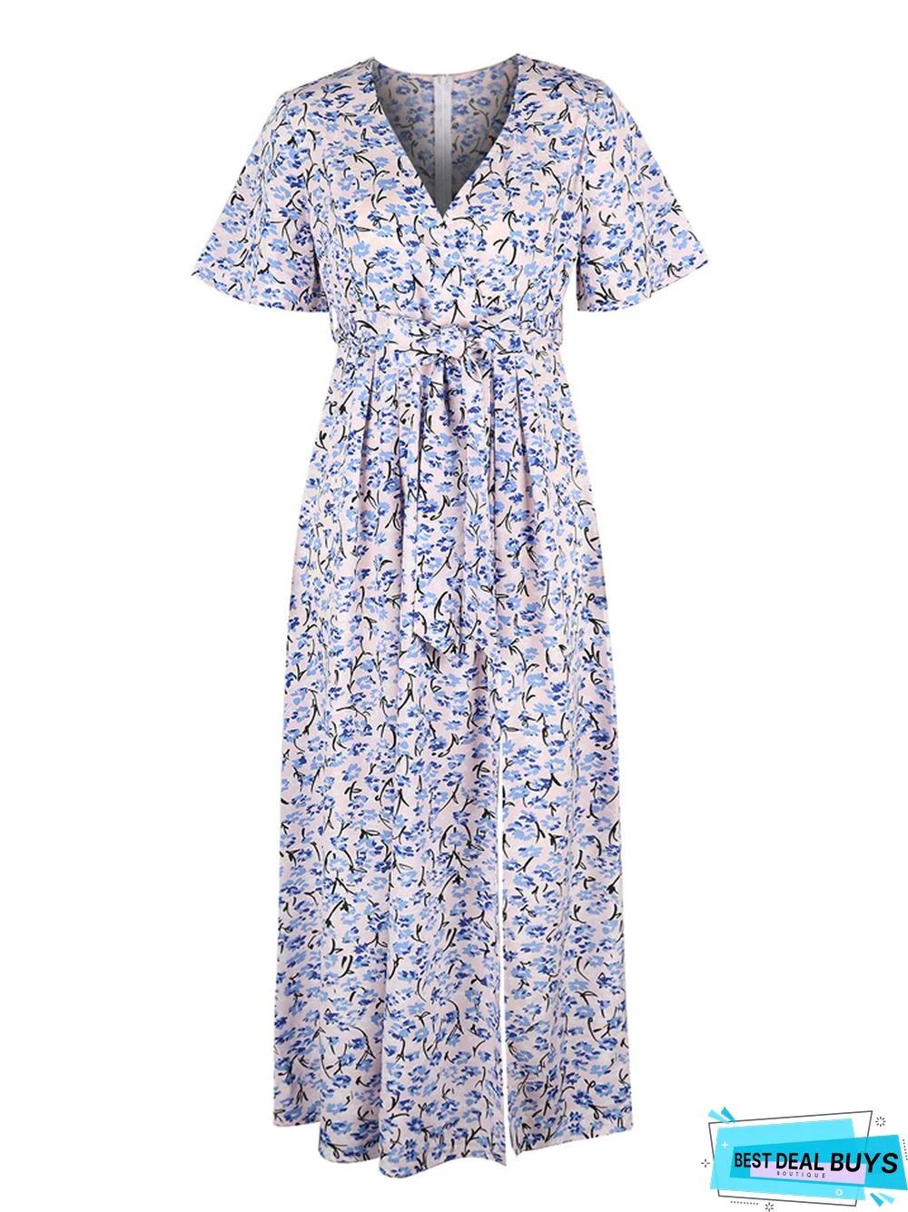 New Women's Casual Loose Dress with Waist Rope