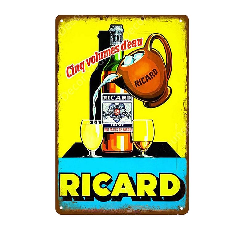 Pernod Ricard - Vintage Tin Signs/Wooden Signs - 20*30cm/30*40cm
