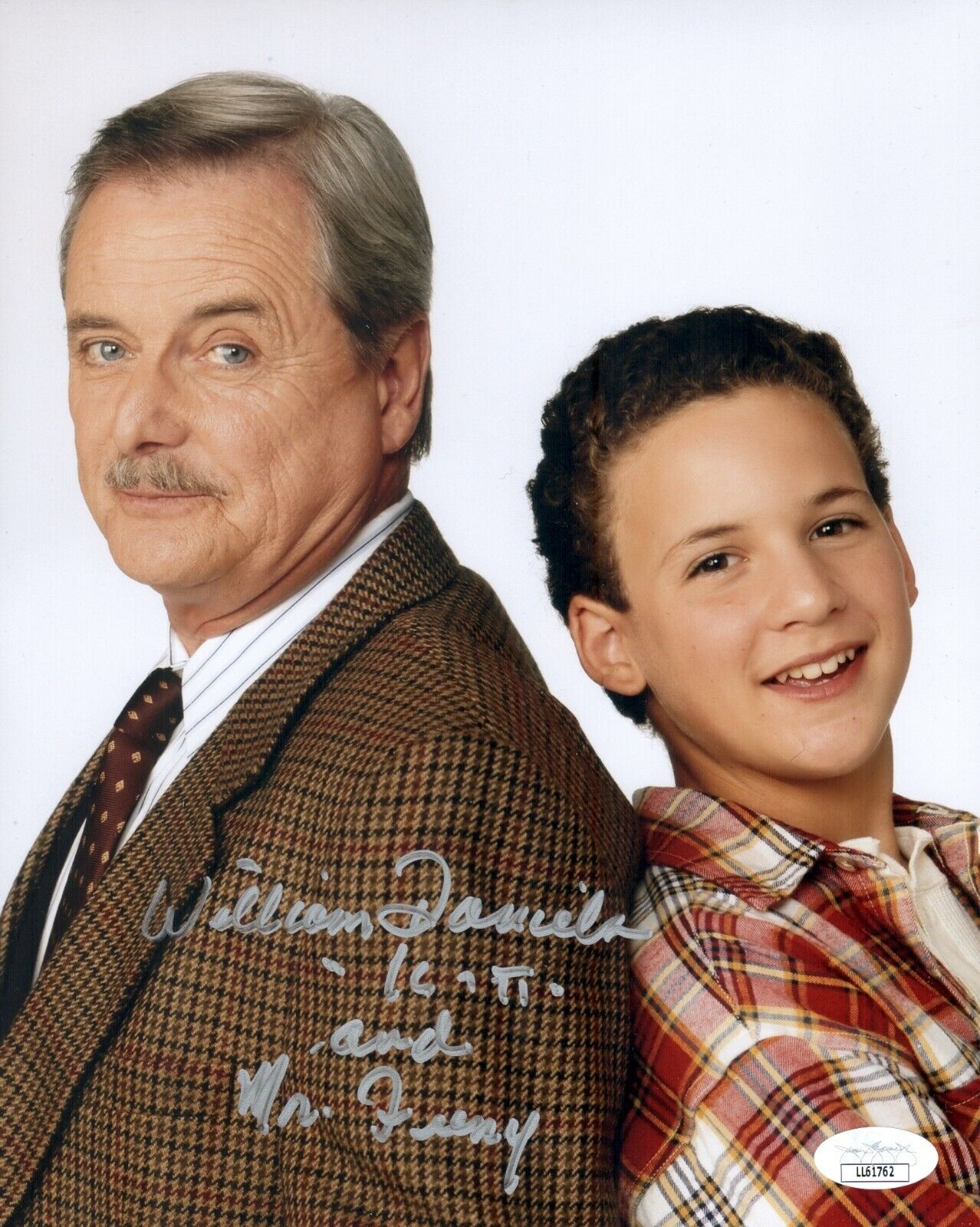 William Daniels Signed Mr. Feeny BOY MEETS WORLD 8x10 Photo Poster painting Autograph JSA COA