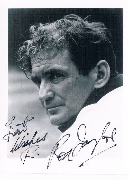 Rod Taylor 1930-2015 genuine autograph signed 3.5x5.5