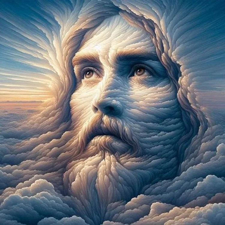 Cloud Jesus - Full Round - Diamond Painting(30*30cm)