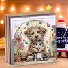 Acrylic Cats Dogs Diamond Painting Paper Towel Napkin Holder for Home Art Crafts