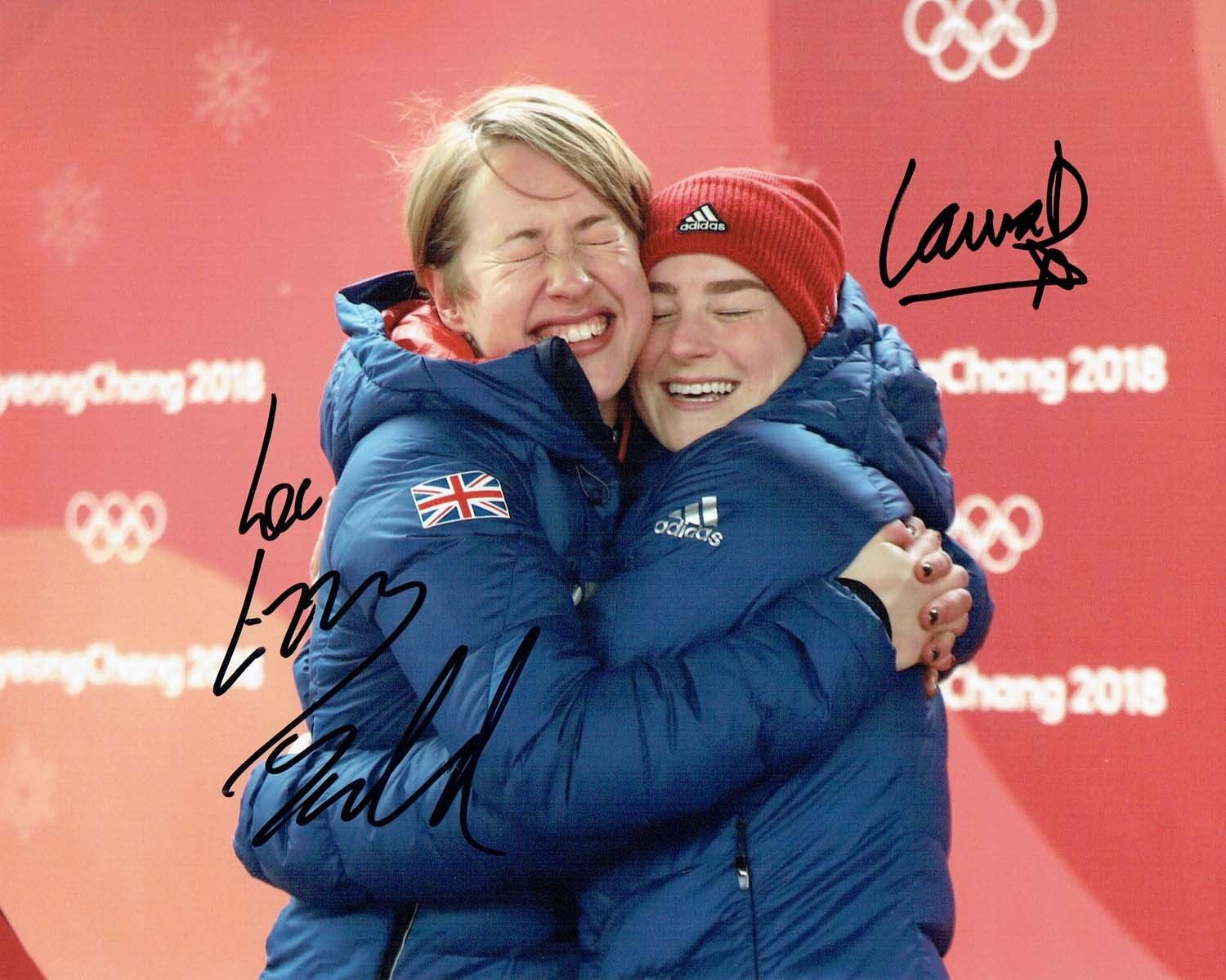 Lizzy YARNOLD & Laura DEAS Autograph Signed Photo Poster painting 2 AFTAL COA 2018 Gold Winner