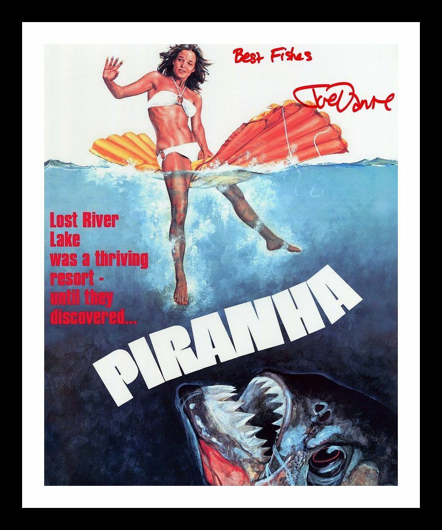 Joe Dante - Piranha 3D Autographed Signed & Framed Photo Poster painting