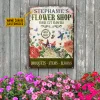 Personalized Floristry Cut Fresh Customized Classic Metal Signs