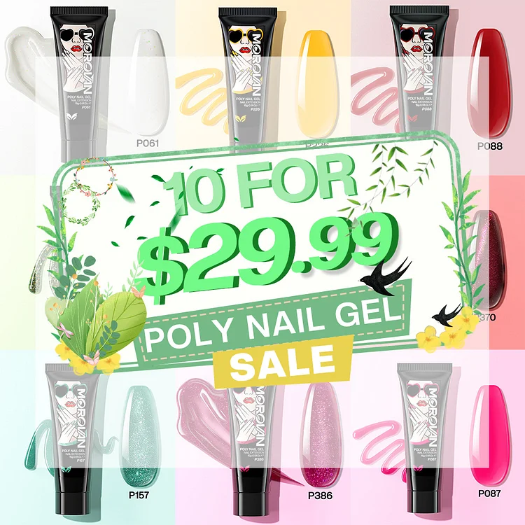 Free Choice 10 From 100+ Colors Poly Gel Bundle