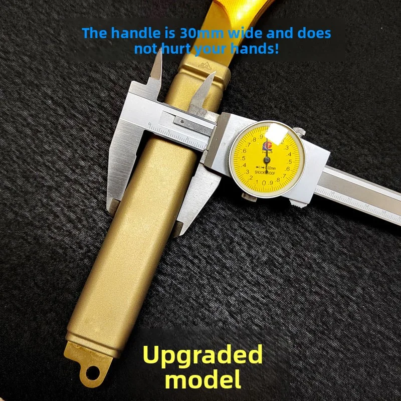 Diy Outdoor Wood Axe Stainless Steel Mountaineering Hatchet Carbon Steel Fiberglass Field Hammer Golden Axe for Camping