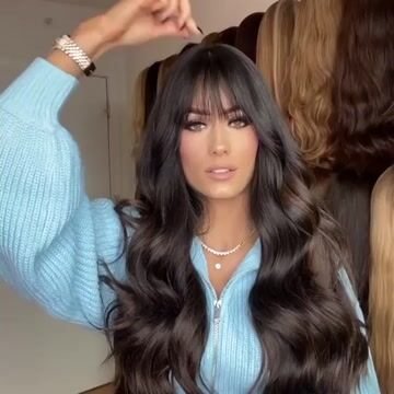 New Fashion Brown Long Wave Wig US Mall Lifes