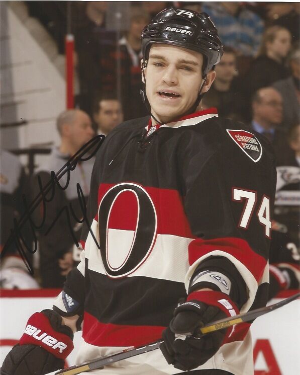 Ottawa Senators Mark Borowiecki Signed Autographed NHL Photo Poster painting 8x10 COA A