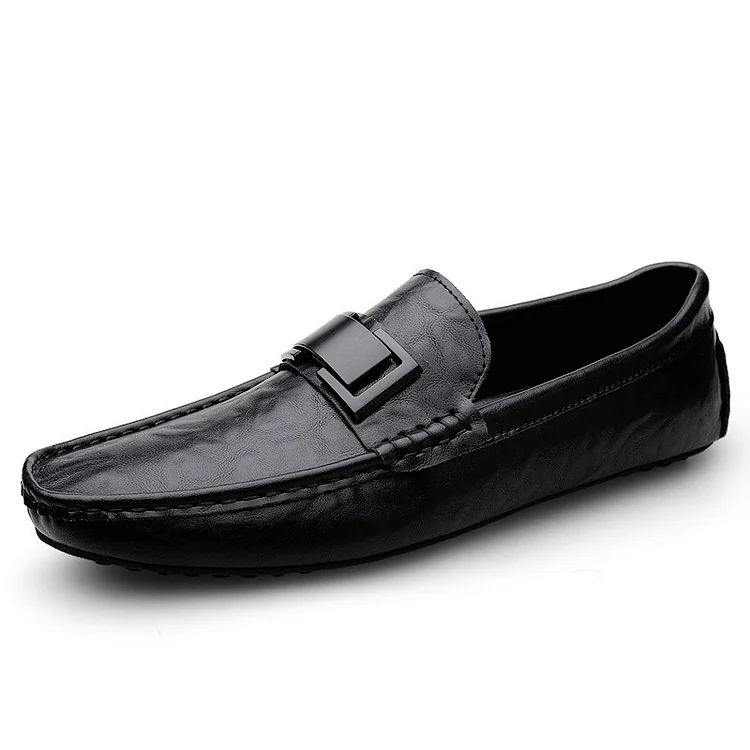 Gregorysupply Split Leather Men Casual Shoes Italian Men Loafers Fashion Moccasins Breathable Slip on Driving Shoes Leisure Man Walk Footwear