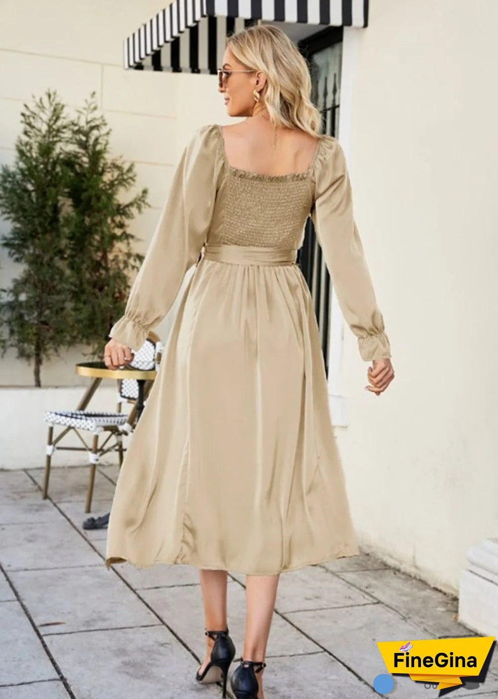 Boho French Elegant Casual Spring Summer Dress Olivia