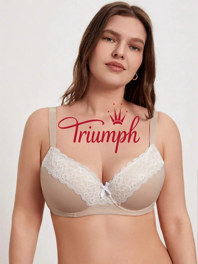 Triumph - (3 ks) čipkovan&aacute; podprsenka nadmernej veľkosti