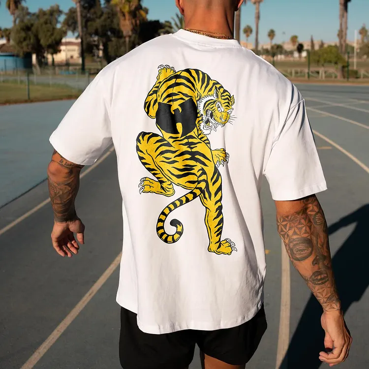 Tiger Printed Pattern Men's T-shirt