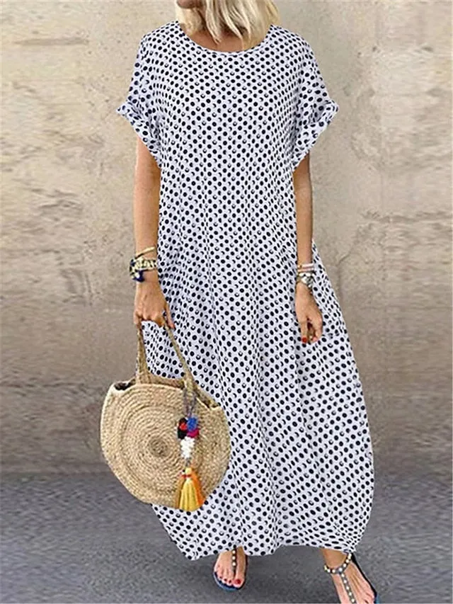 Black & White Maxi Dress for Women