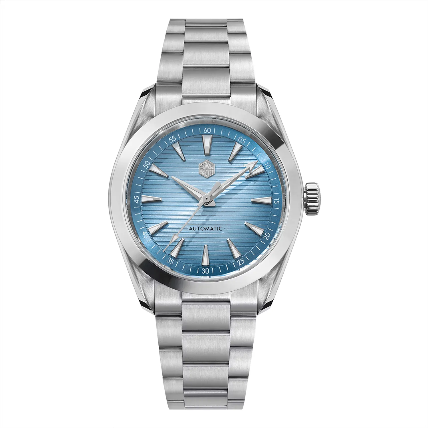 San Martin 38mm Automatic Watch Upgraded Version ST2130 Movement SN0113CW V2 San Martin Watch San martin watchSan Martin Watch