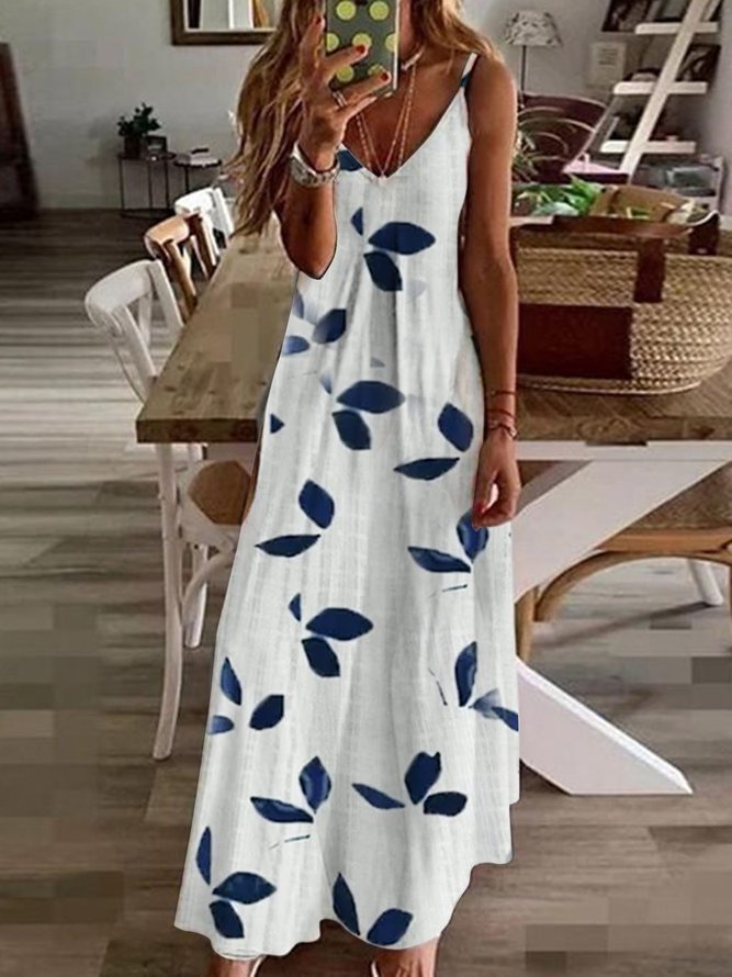 Casual Loosen Vacation Spaghetti Short sleeve Knit Dress D226- Fabulory
