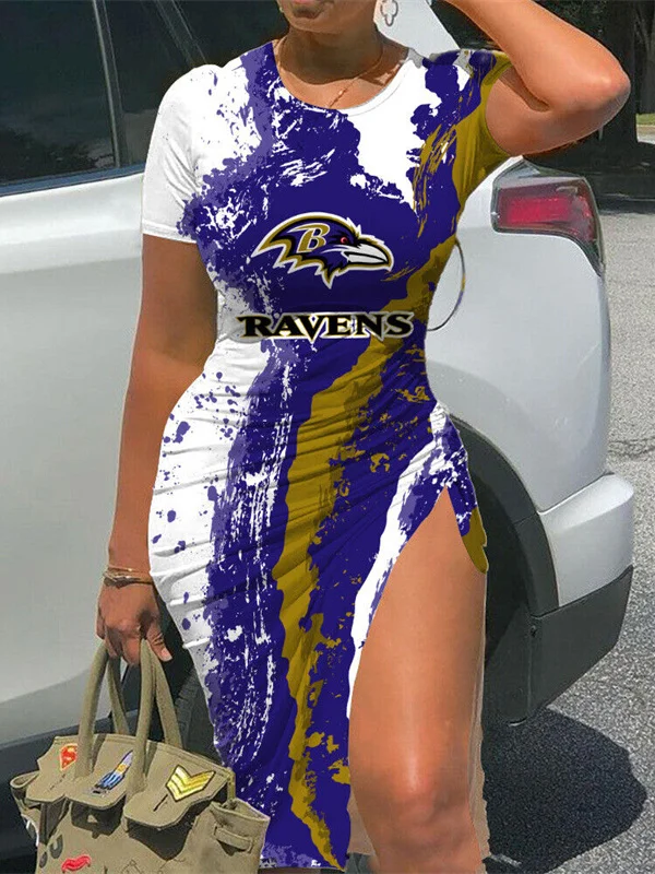 Baltimore Ravens
Women's Slit Bodycon Dress