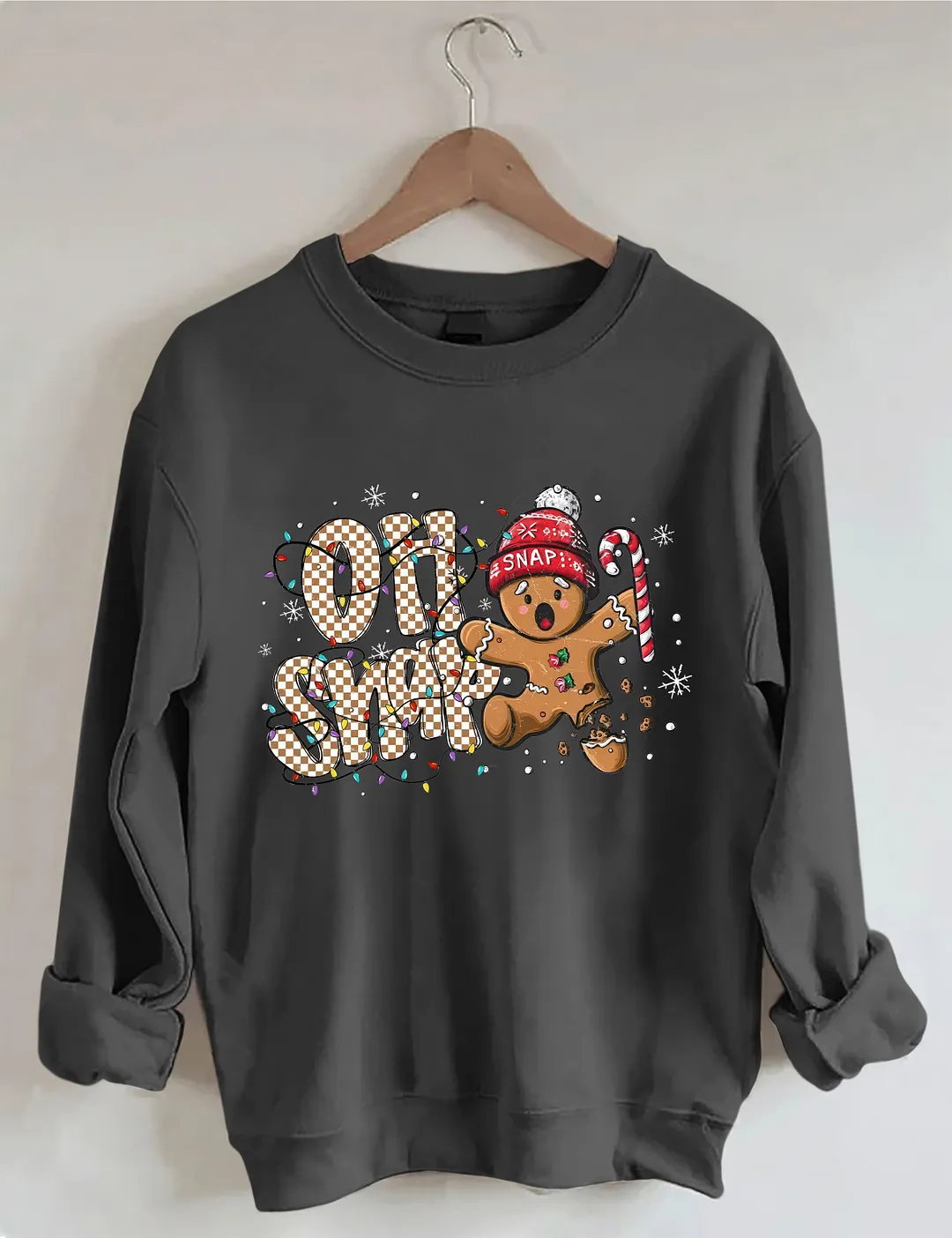 Oh Snap Gingerbread Man Christmas Sweatshirt