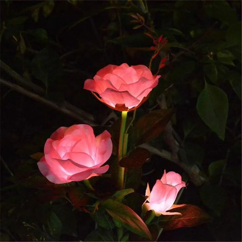 Artificial Rose Solar Outdoor Garden Light