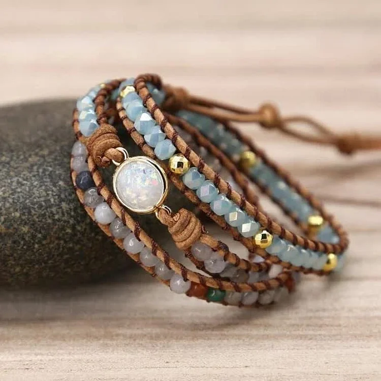 Healing Opal Bead Meditation Protection Bracelet
