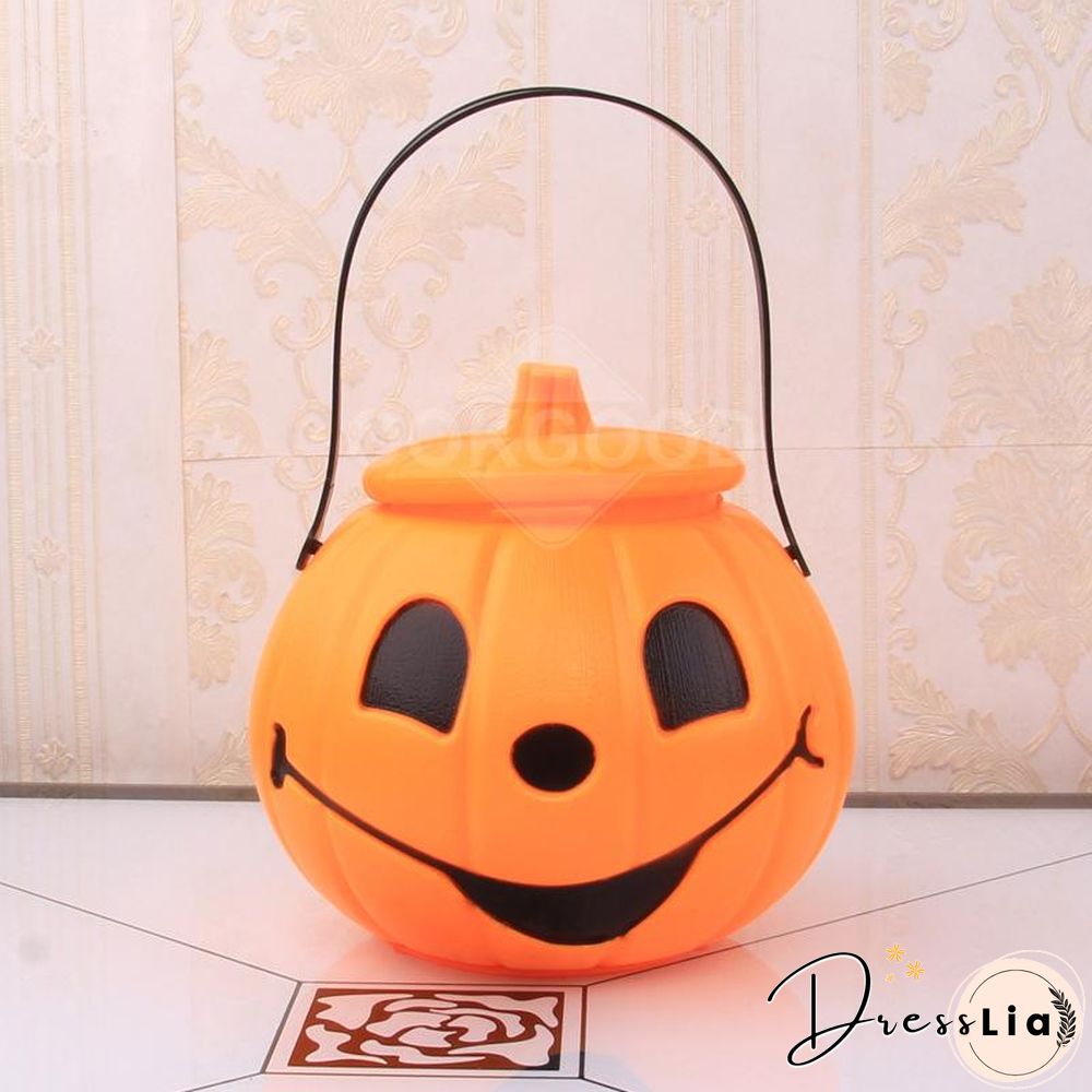 Pumpkin Light Bucket For Halloween Decoration