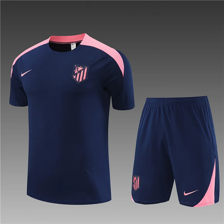 2024-25 Atletico Madrid Royal Blue Short Sleeve Training Jersey