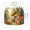 Pumpkin House-11CT Stamped Cross Stitch 45*45cm/17.72*17.72in tapestrymarket