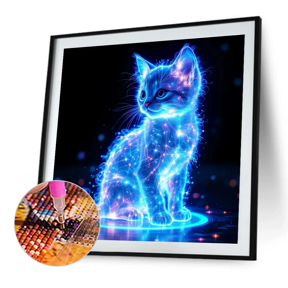 Diamond Painting - Full Round Drill - Cat(Canvas|40*40cm)