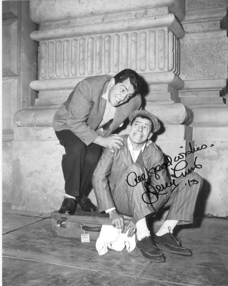 Jerry Lewis Signed Autographed Glossy 8x10 Photo Poster painting - COA Matching Holograms