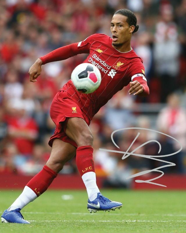 Virgil Van Dijk - Liverpool Autograph Signed Photo Poster painting Print 1