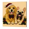 Christmas Animal DIY Pearl Painting Kit with Frame 20x20cm
