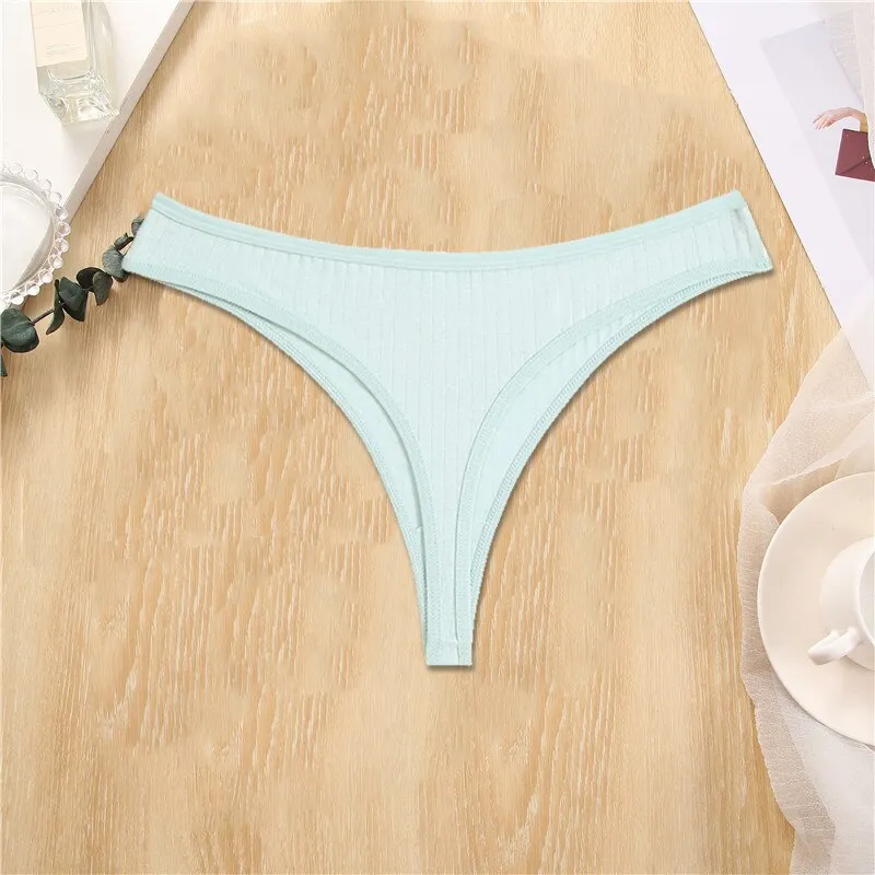FINETOO Cotton Panties Women Solid Color Underpants M-XL Soft Briefs Girls Striped Underwear Comfortable Panties Female Lingerie