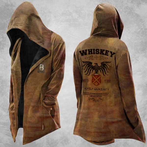 Mens Whiskey Print Jacket Outdoor Tactical Sun Protection Bl
