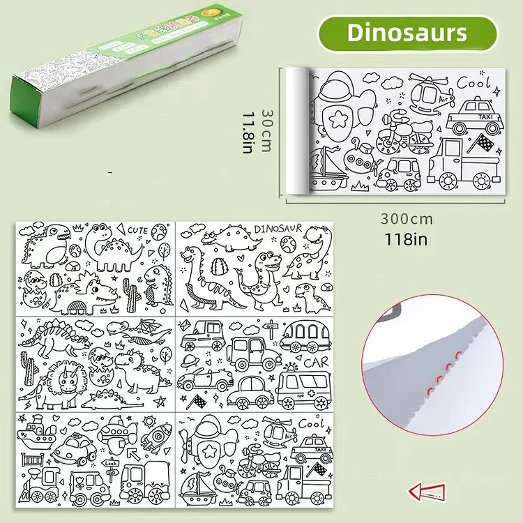 Extra long Coloring Poster for Kids