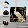 (25x25cm)DIY Pearl Painting Peacock Framed Handmade Pearl Material Art Kit Living Room Decor