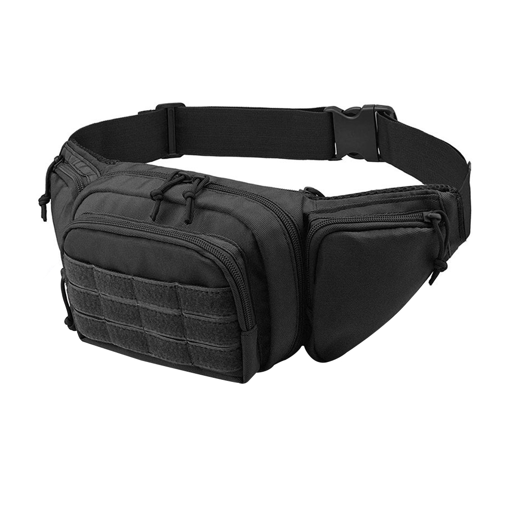 

Waterproof Men Waist Bag Outdoor Sports Hiking Oxford Cloth Pouch (Black), 501 Original