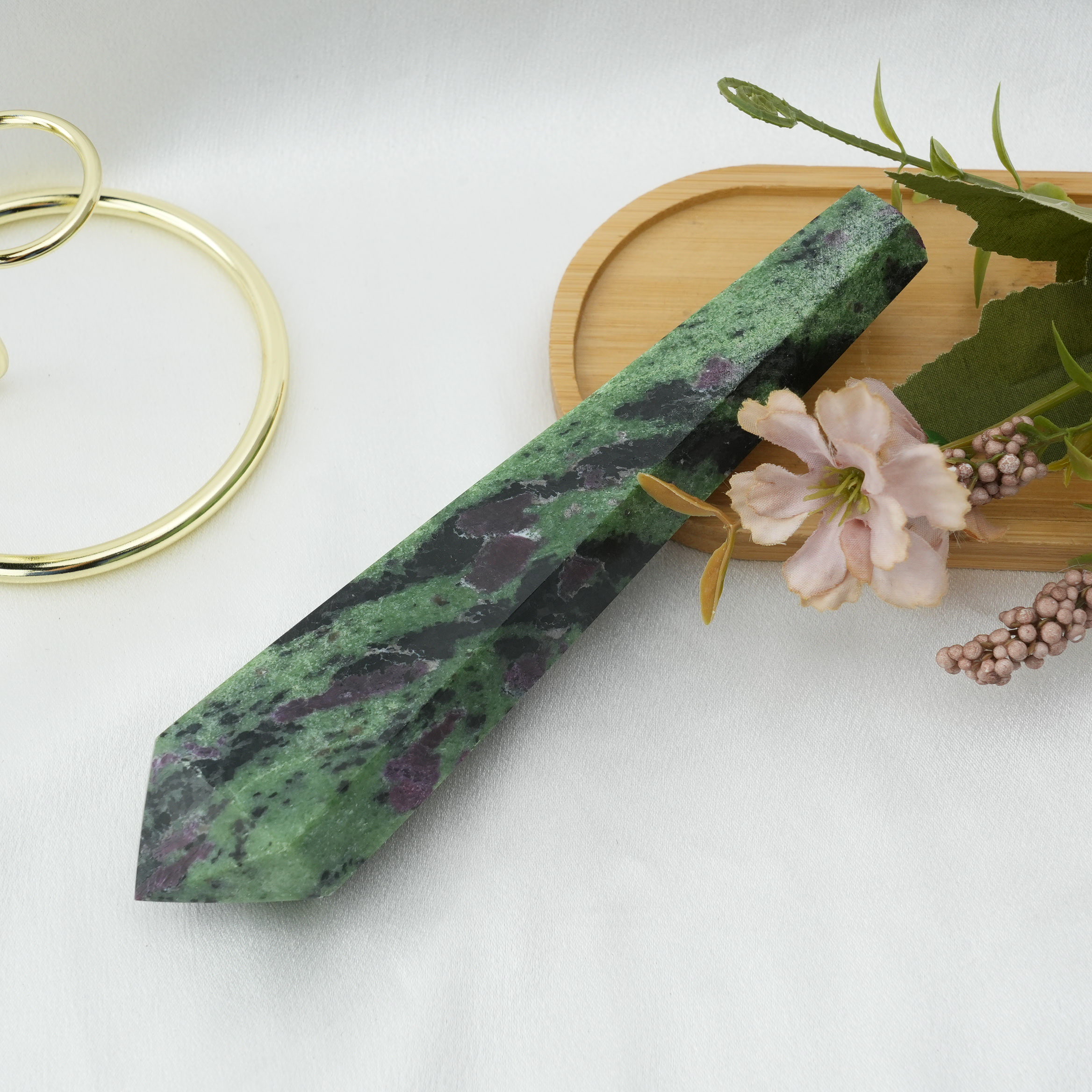 Ruby In Zoisite Wand 1set