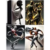 Art danseuse fille-pleine peinture ronde diamant-30 * 40cm