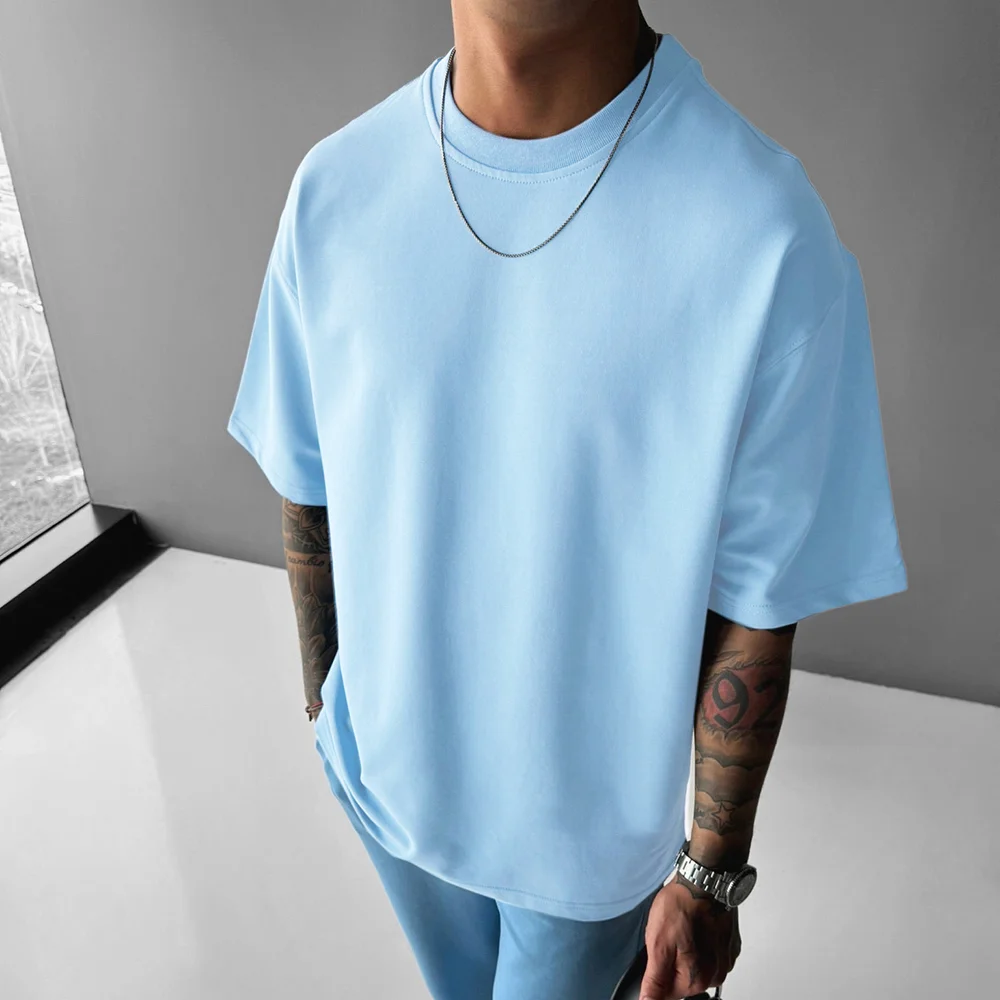 Neutral Simple Basic Solid Color T-shirt