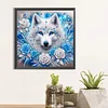 Diamond Painting-DIY Crystal Rhinestone Snowy Wolf
