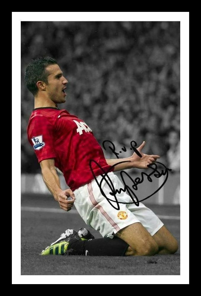 Robin Van Persie - Manchester United Autograph Signed & Framed Photo Poster painting