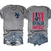 Live Love New England Football Tee
