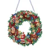 Diamond Painting Christmas Wreath Pendant