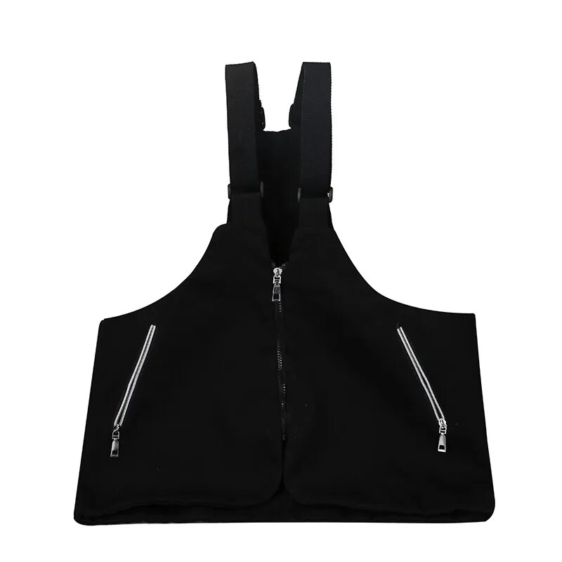 Multifunctional Cargo Vest Chest Bag Men Women Street Hip Hop Backpack Multi-purpose Wearable Crossbody Bags
