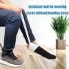 Sock threader: No need to bend over to assist in wearing socks