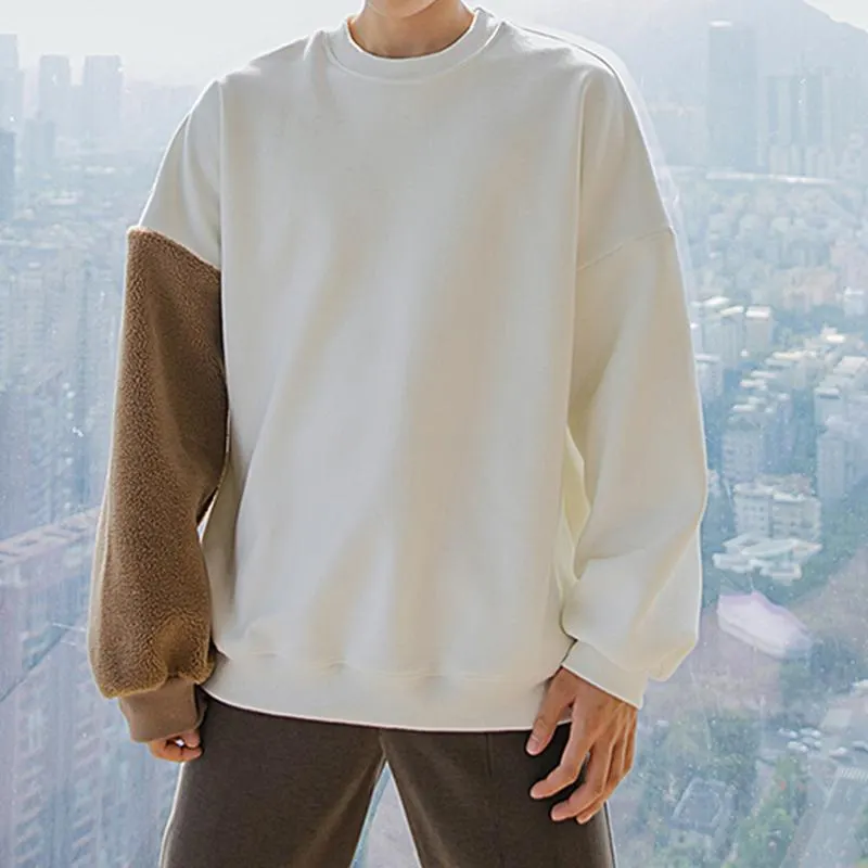 Bear Plush Embroidery Loose Sweatshirt