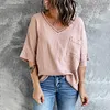 Gioiacombo&trade; Nuovo top estivo a maniche corte con scollo a V