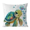 Turtle - 11CT Stamped Cross Stitch Pillowcase 45*45cm